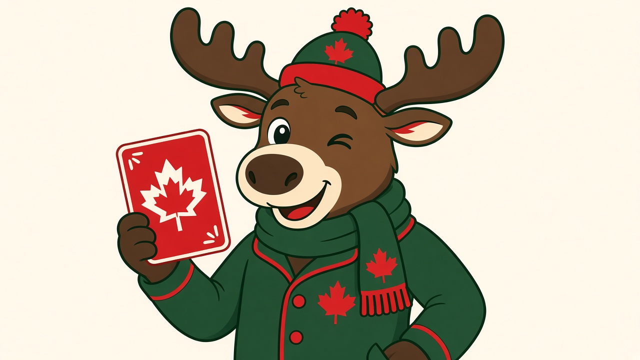 Captain Maple holding a trivia card